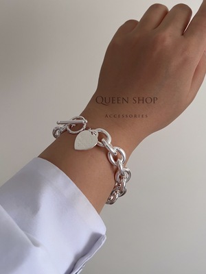 دستبند زنانه نقره ای